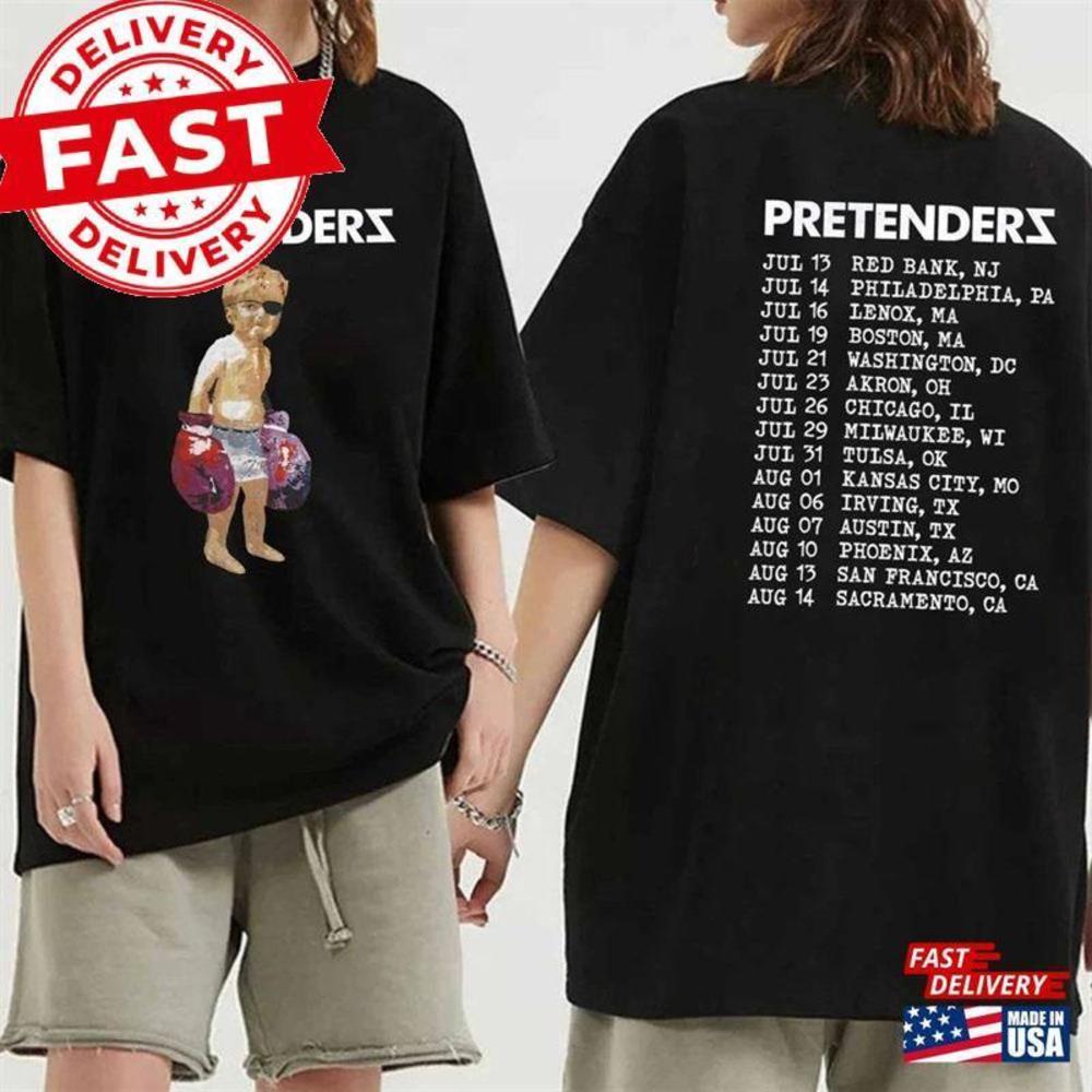 The Pretenders Us Tour Shirt Band Fan Concert Classic T-Shirt 2 Sided - Picture 1 of 4